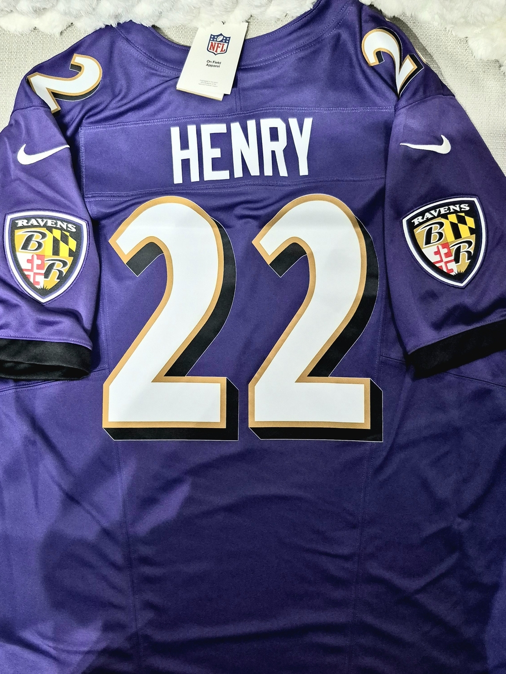NWT Nike Derrick Henry Baltimore Ravens Home Game Jersey (Men's 3XL) — $150 MSRP